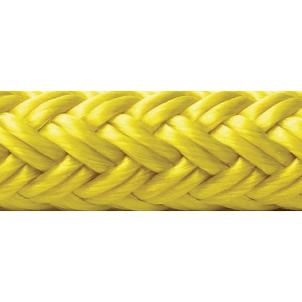 Seachoice Double Braid Nylon Dock Line, Yellow, 1/2" x 20' 39911 - main